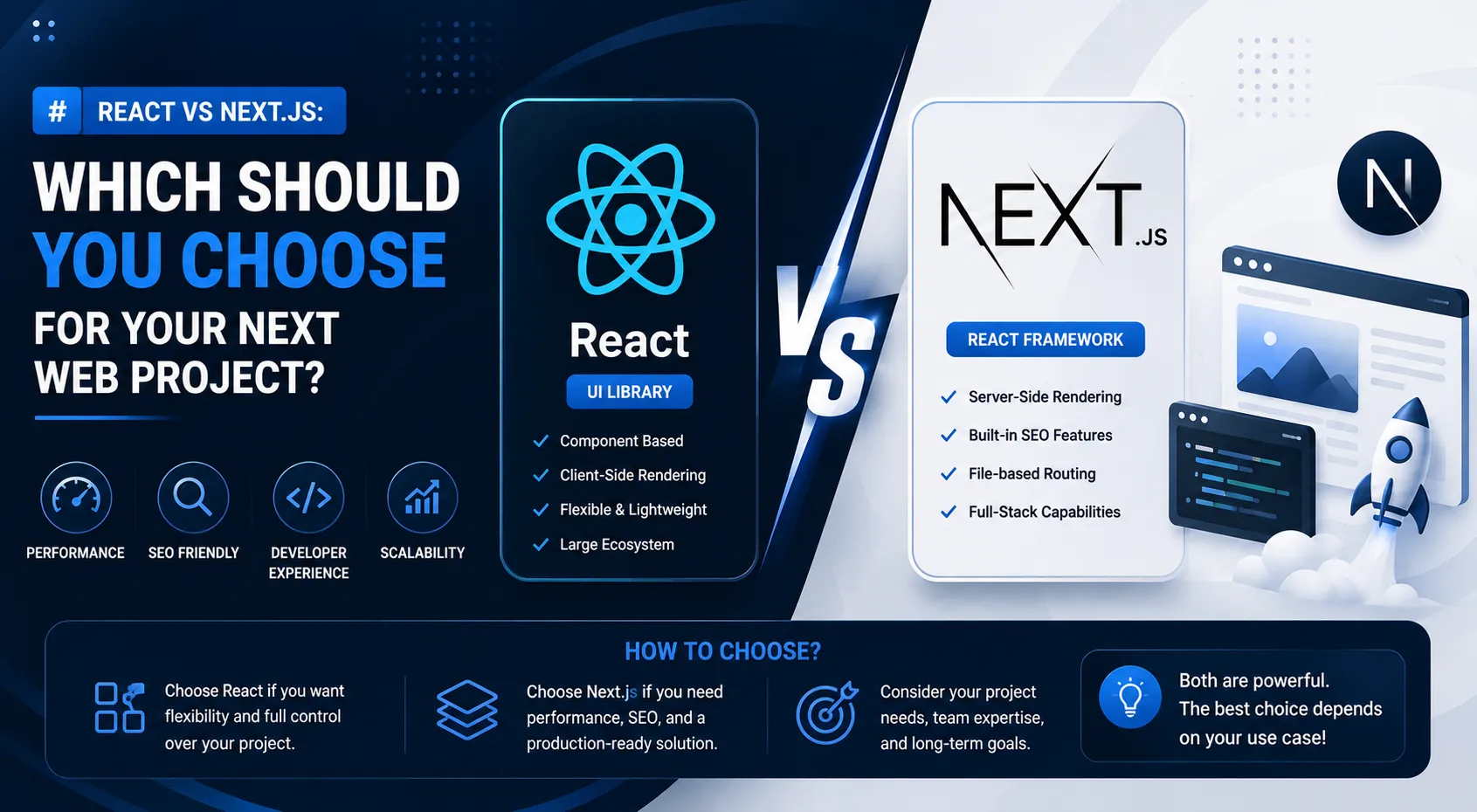 React vs Next.js: Which Should You Choose for Your Next Web Project?