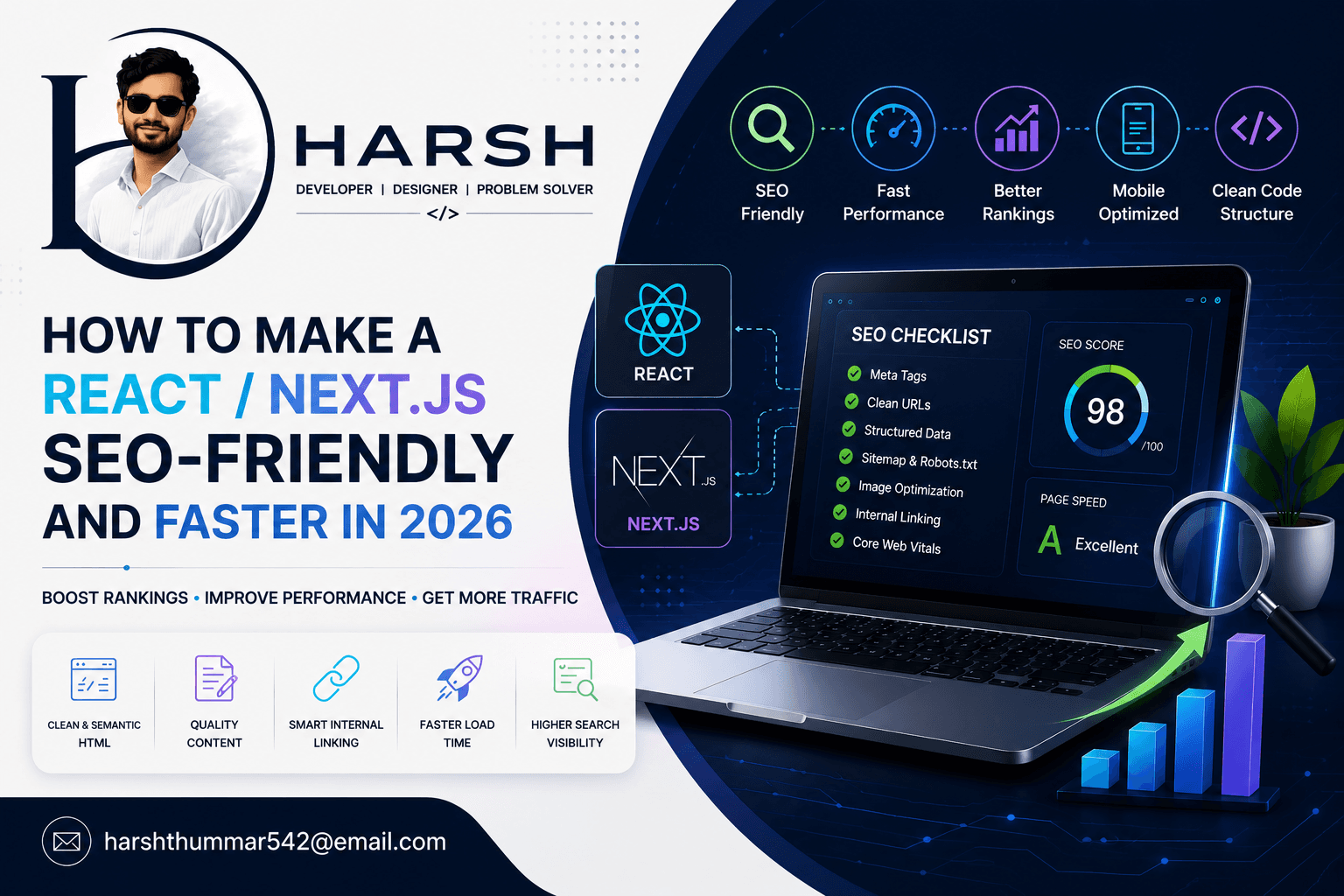 How to Make a React Website SEO-Friendly and Faster in 2026